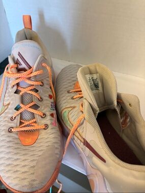 Nike Men's Cream and Orange Sneakers Giannis Antetokounmpo size 13